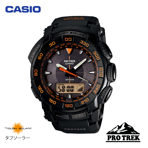 （送料無料） カシオ（CASIO） プロトレック（PROTREK） アナログ腕時計 タフソーラー トリプルセンサー PRG-550-1A4