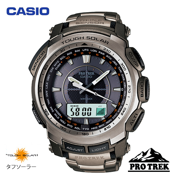 （送料無料） カシオ（CASIO） プロトレック（PROTREK） アナログ腕時計 タフソーラー トリプルセンサー PRG-510T-7