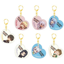 キャラモット ハート型ミラーキーホルダー 現実主義勇者の王国再建記 アニメキャラクター掛け軸 グッズ通販サイト