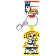 PU レザーキーホルダー ポプ子＆ピピ美「ポプテピピック」