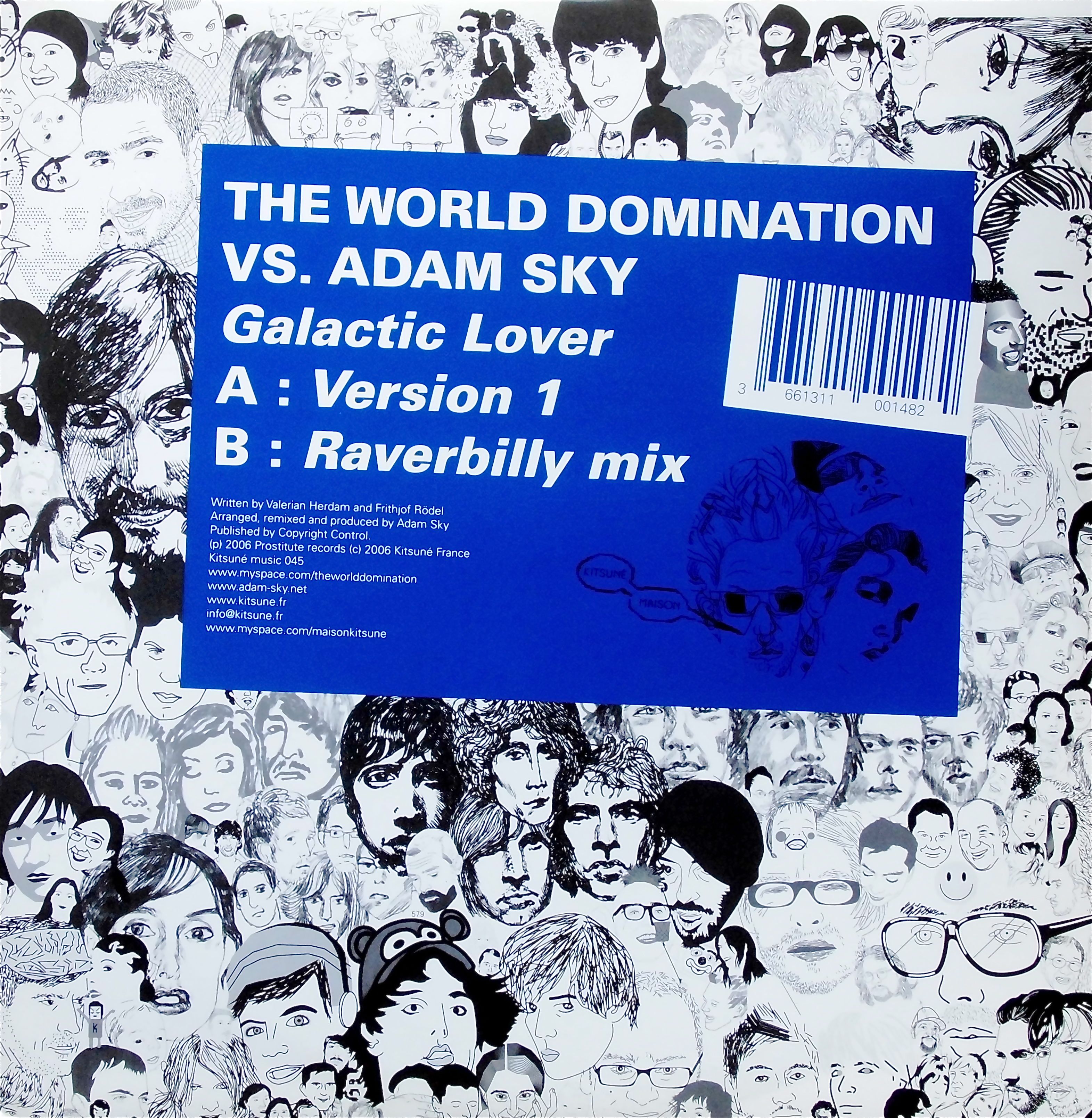 THE WORLD DOMINATION vs. ADAM SKY / Galactic Lover