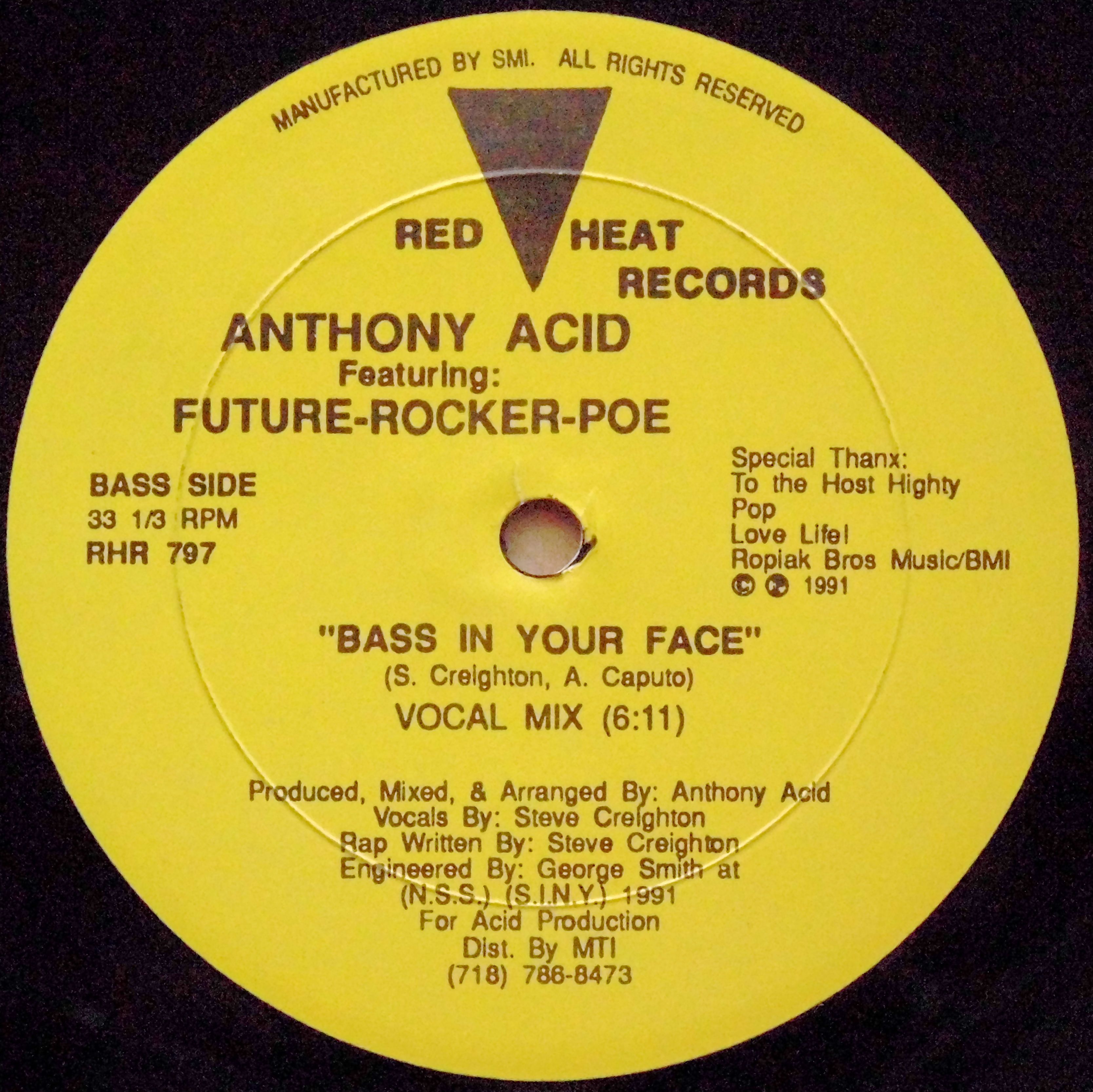 ANTHONY ACID Featuring FUTURE-ROCKER-POE / Bass In Your Face