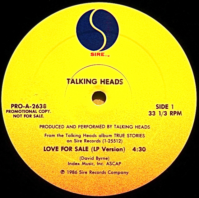 TALKING HEADS / Love For Sale (LP Version)