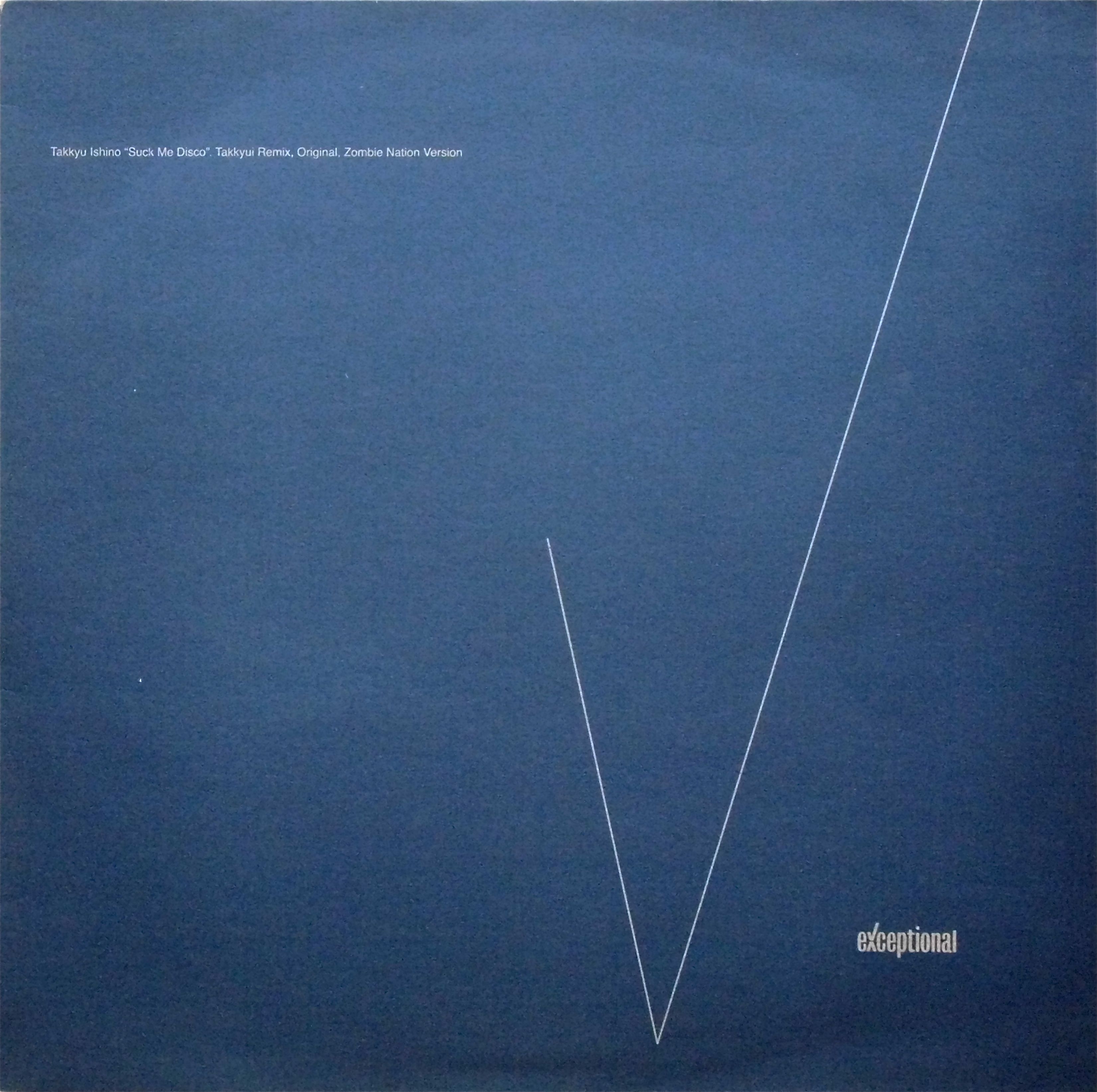 TAKKYU ISHINO / Suck Me Disco