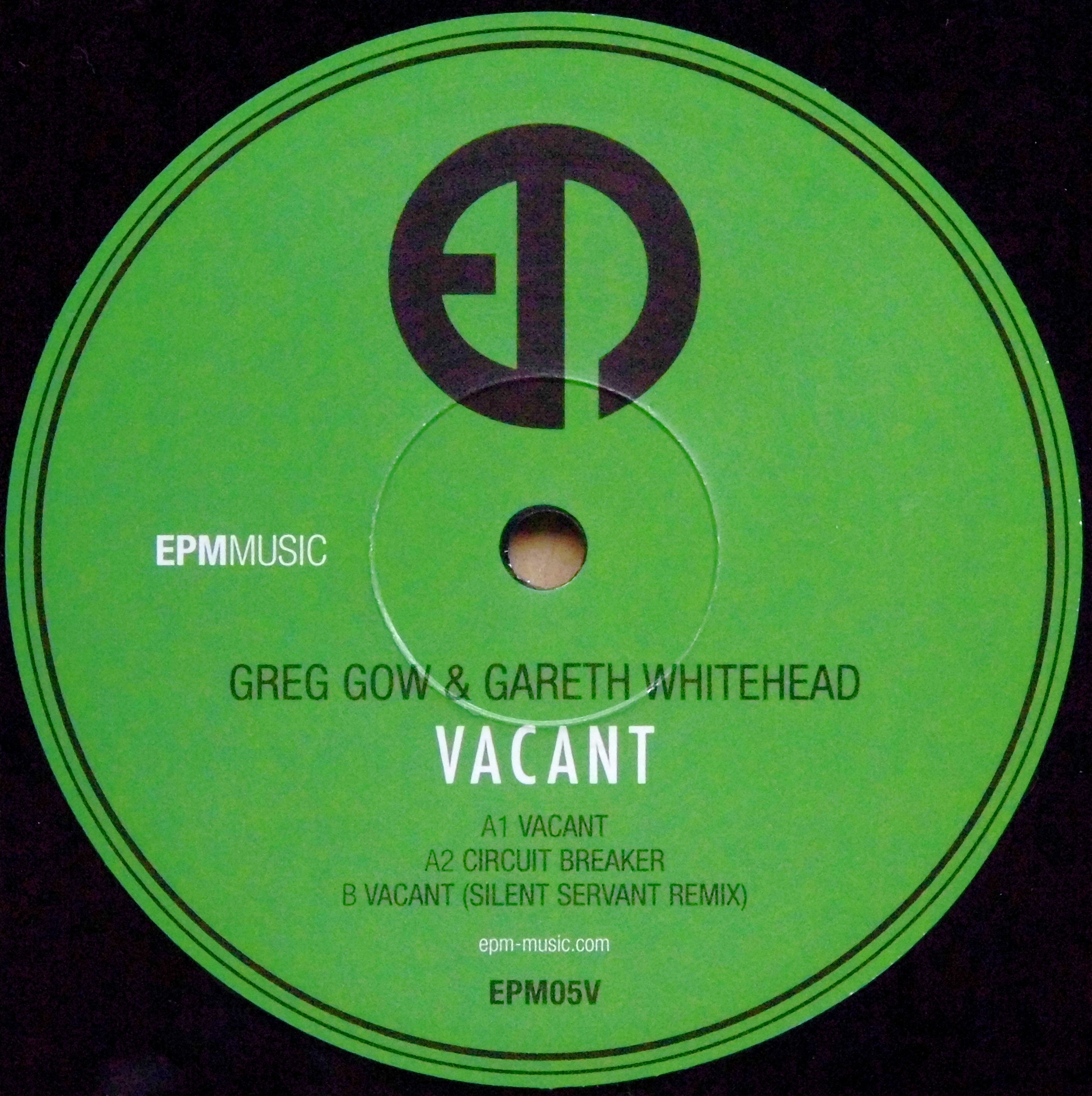 GREG GOW & GARETH WHITEHEAD / Vacant