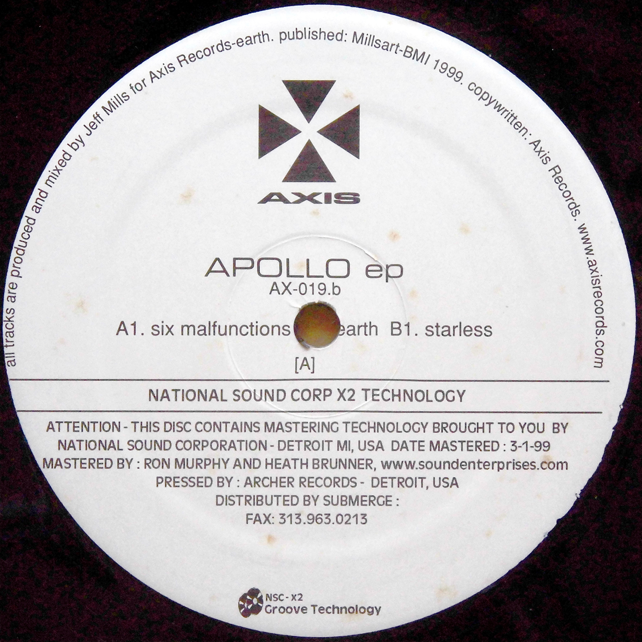JEFF MILLS / Apollo EP