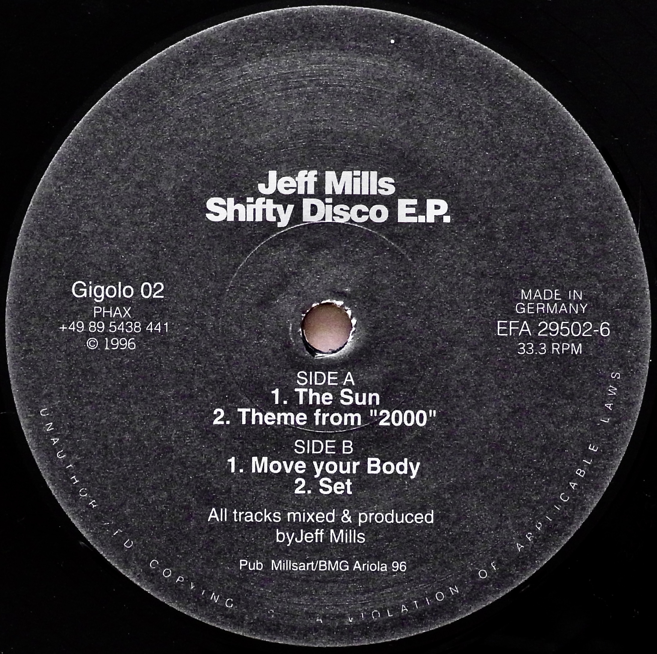 JEFF MILLS / Shifty Disco E.P.