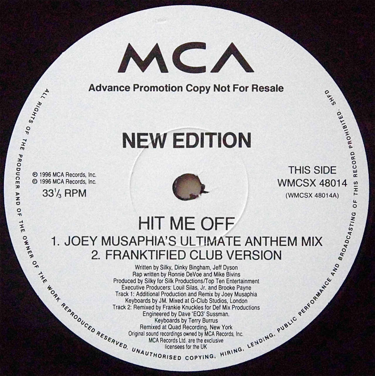 NEW EDITION / Hit Me Off (Promo 2)