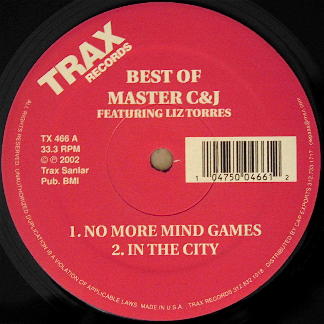 MASTER C & J Featuring LIZ TORRES / Best Of Master C & J