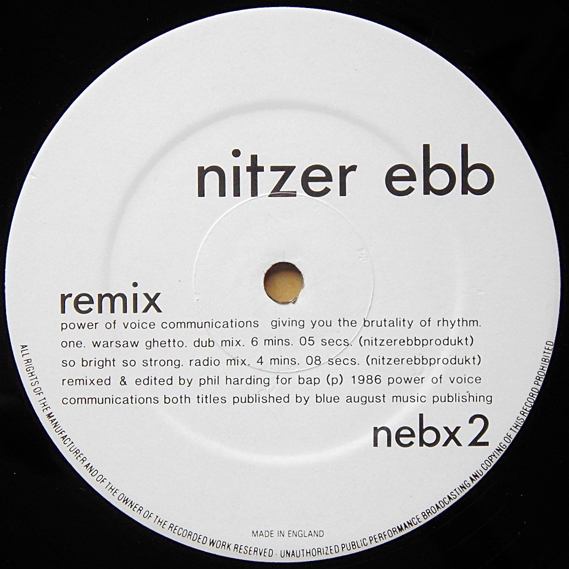 NITZER EBB / Warsaw Ghetto Remix