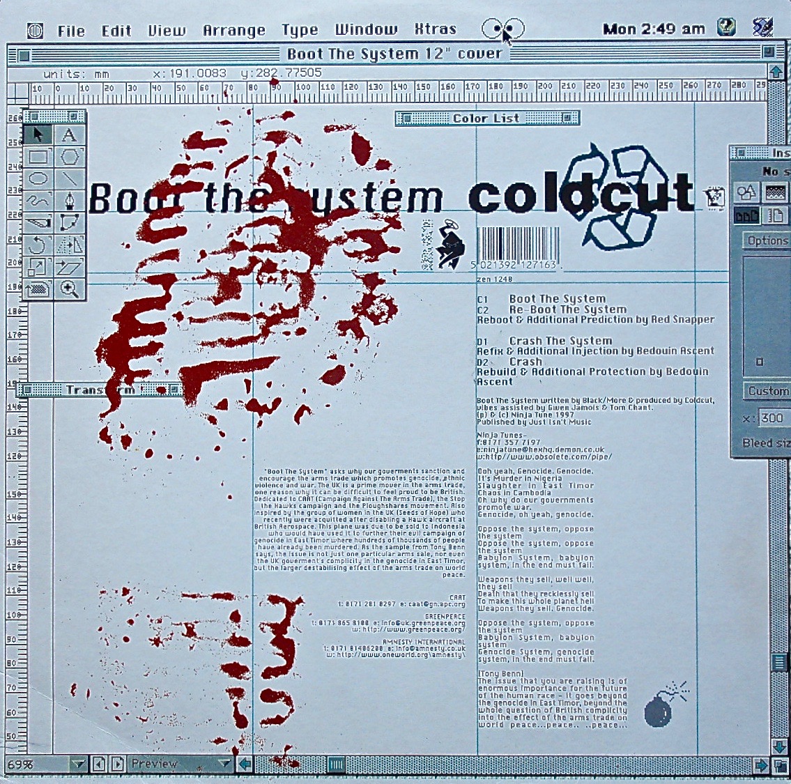 COLDCUT / Atomic Moog 2000 ・ Boot The System