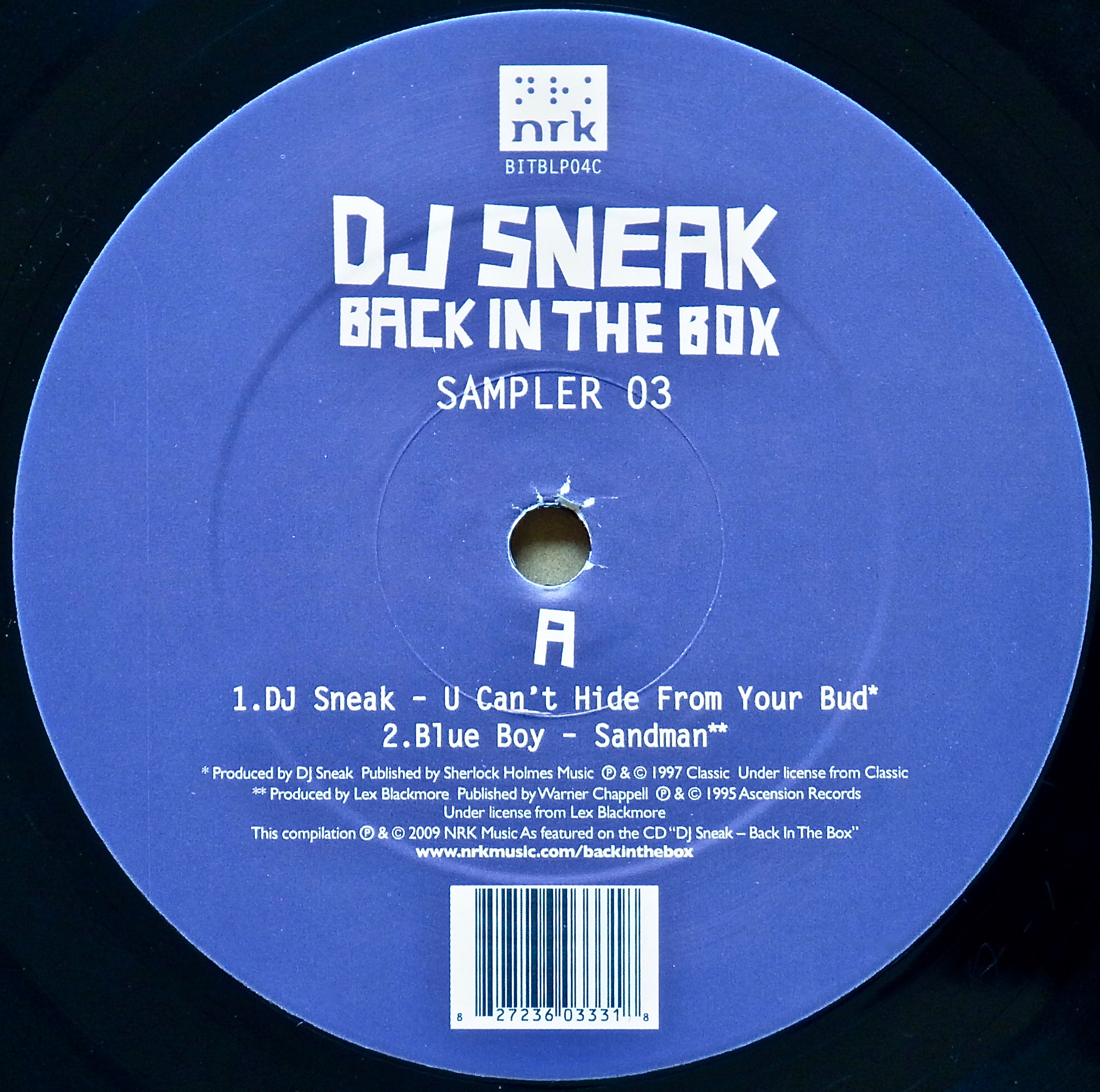 DJ SNEAK / Back In The Box (Sampler 03)