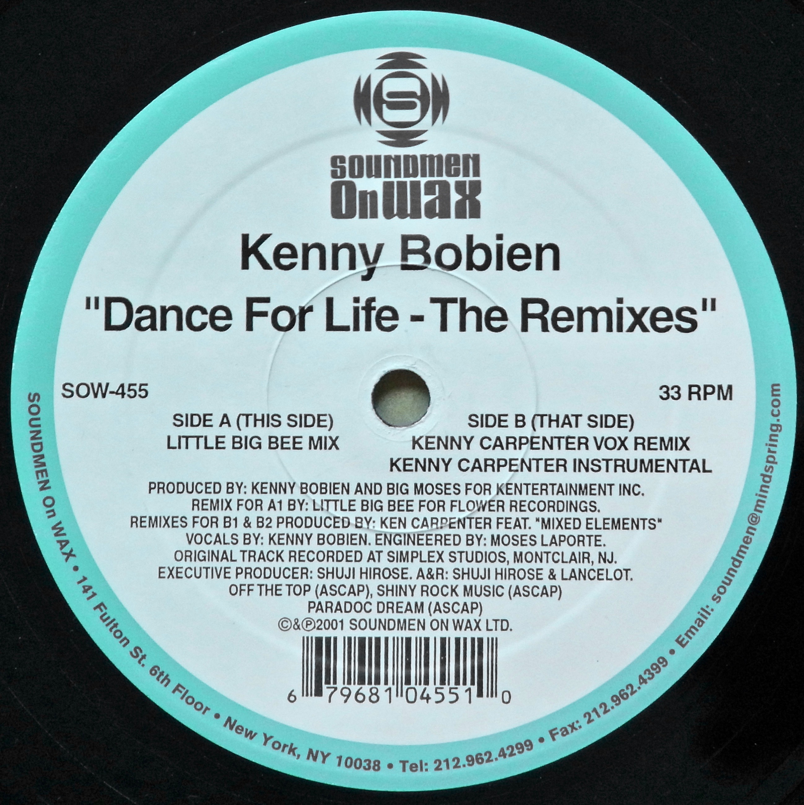 KENNY BOBIEN / Dance For Life (Remixes)