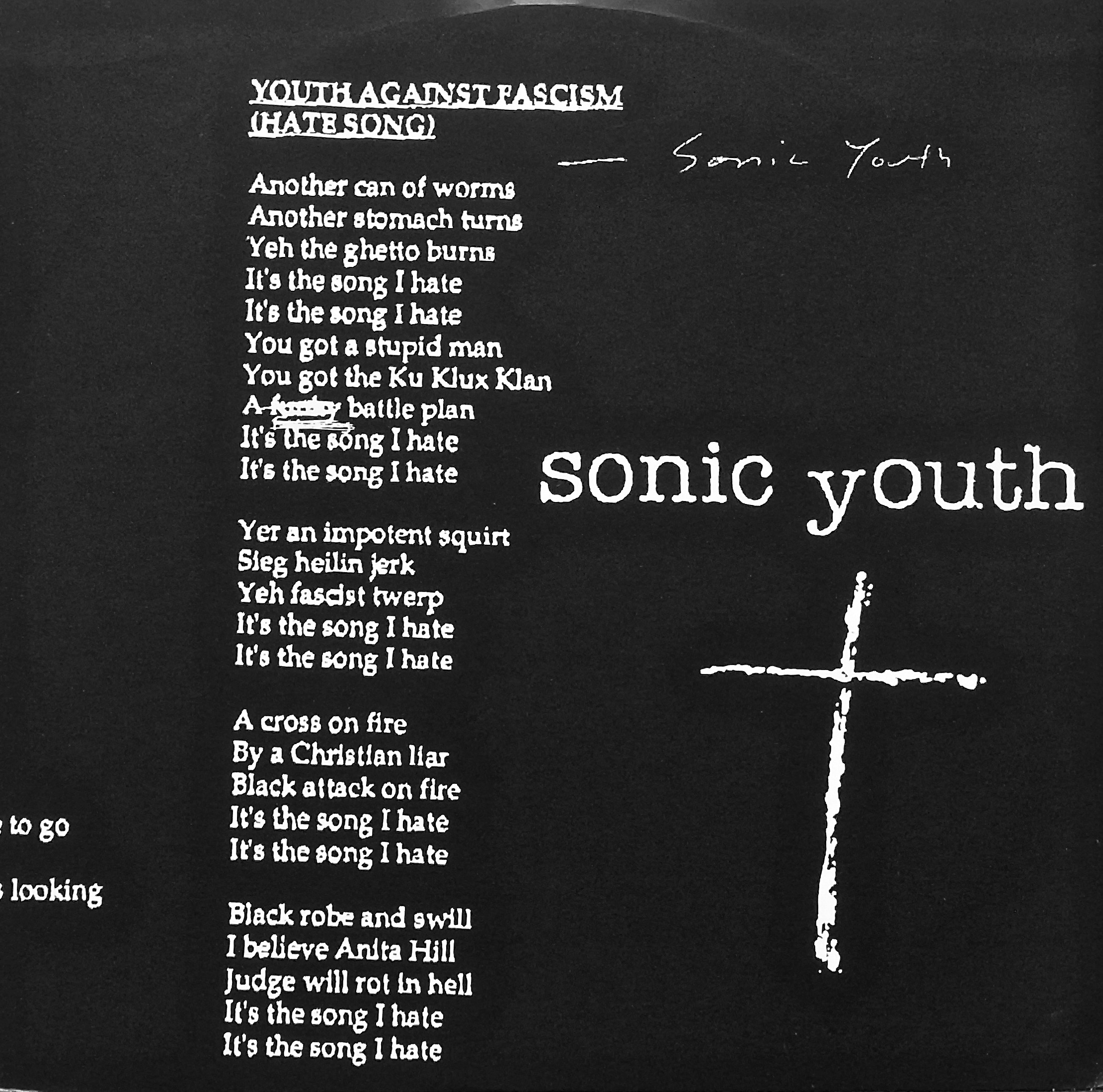 SONIC YOUTH / Youth Against Fascism