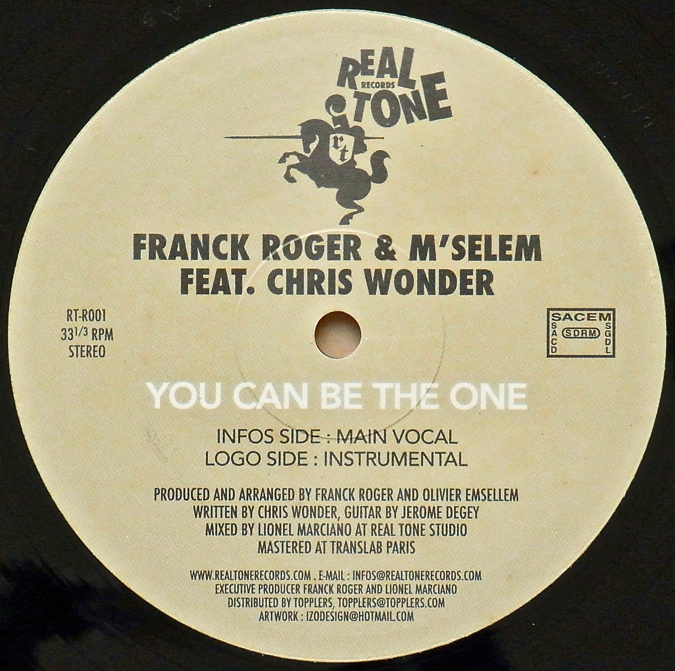 FRANCK ROGER & M'SELEM Feat. CHRIS WONDER / You Can Be The One