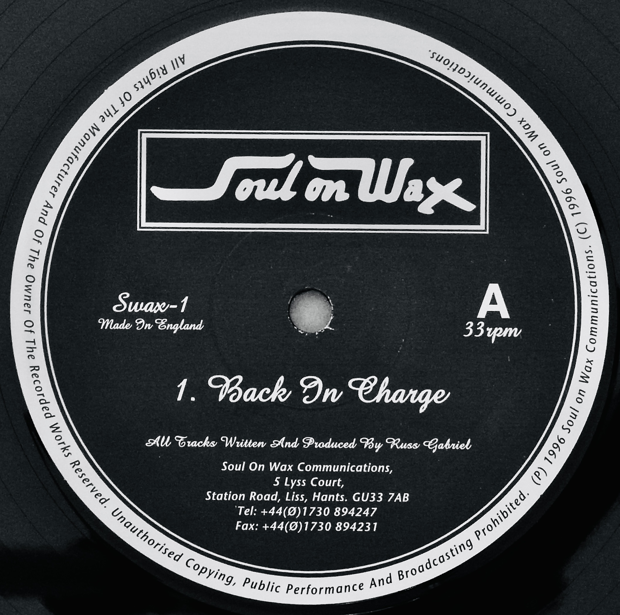 RUSS GABRIEL / Back In Charge