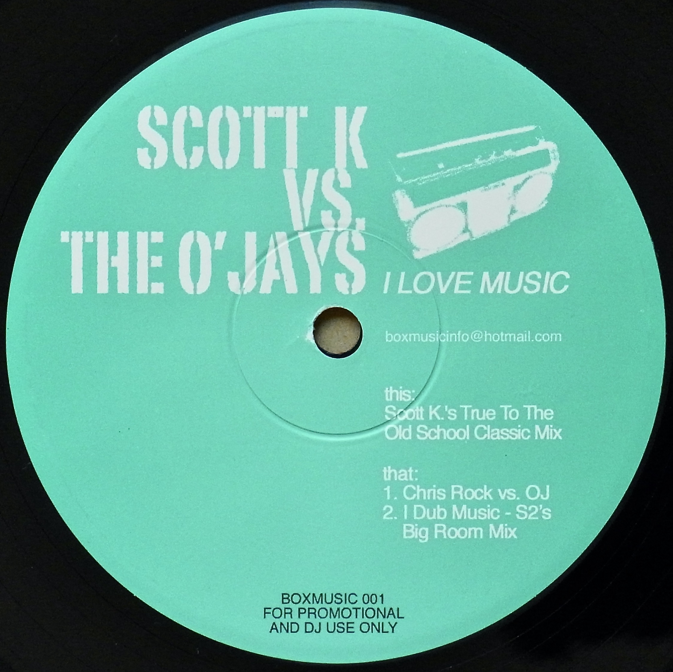 SCOTT K vs. THE O'JAYS / I Love Music