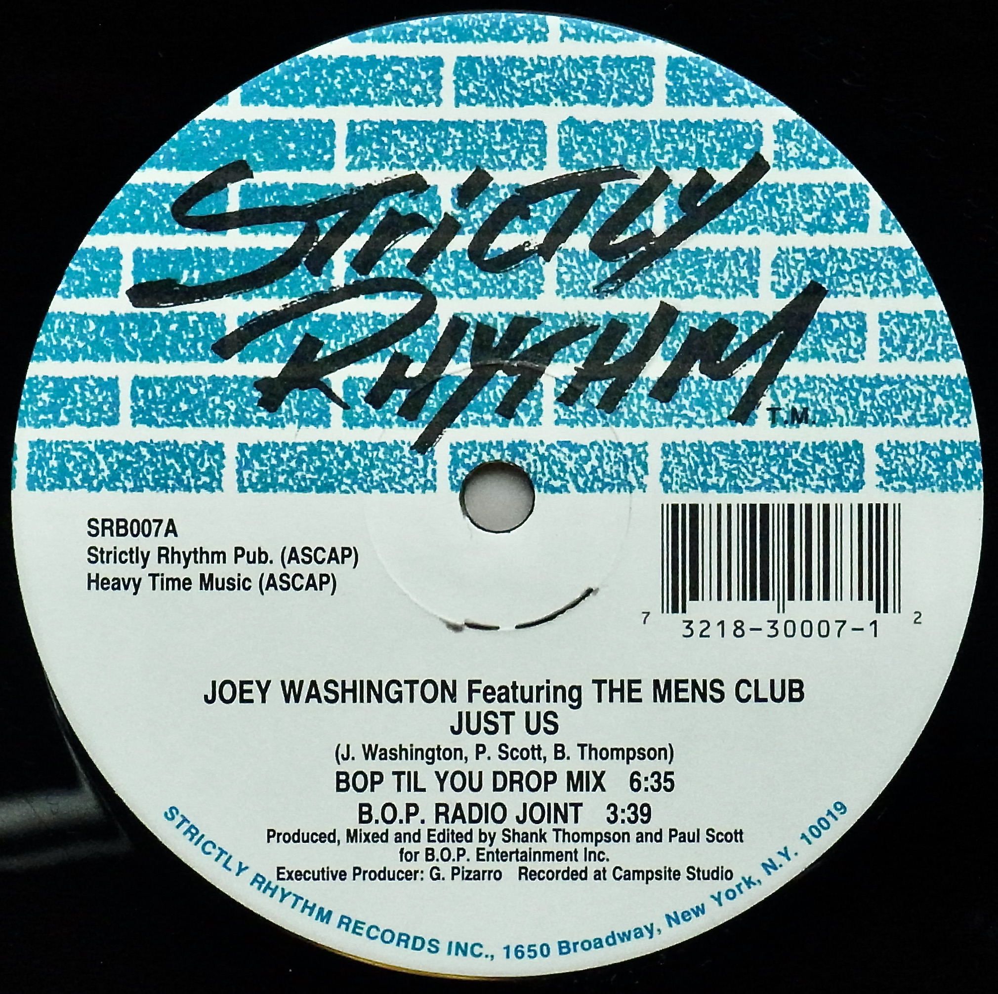 JOEY WASHINGTON Featuring THE MENS CLUB / Just Us