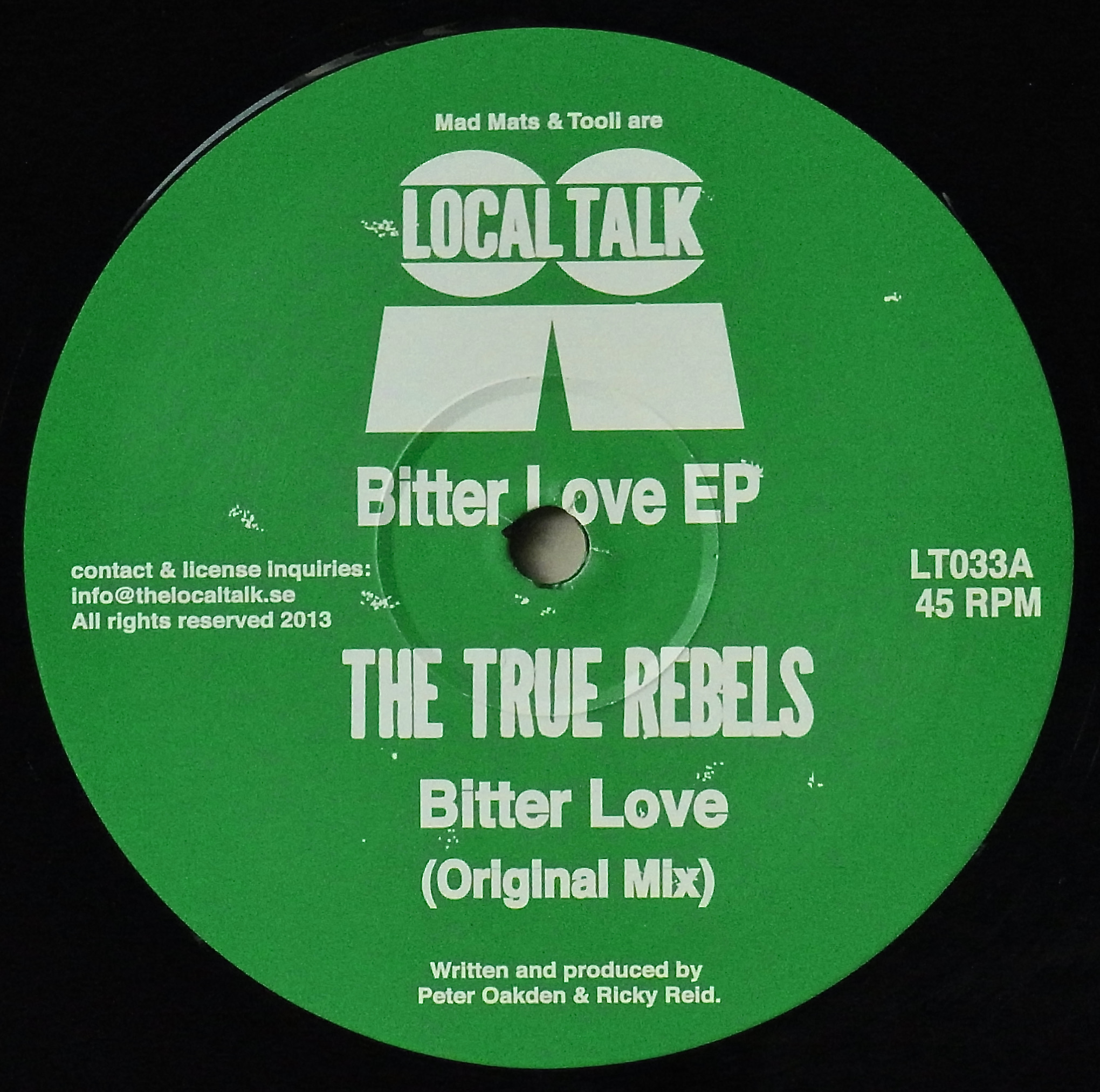 THE TRUE REBELS / Bitter Love EP