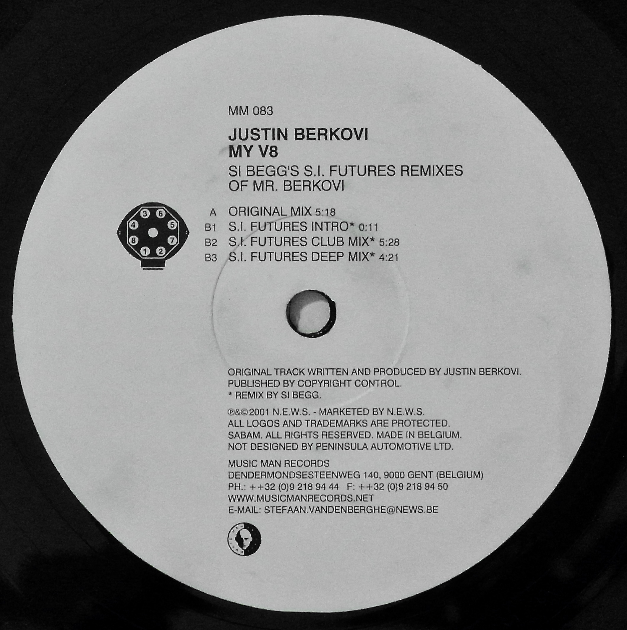 JUSTIN BERKOVI / My V8
