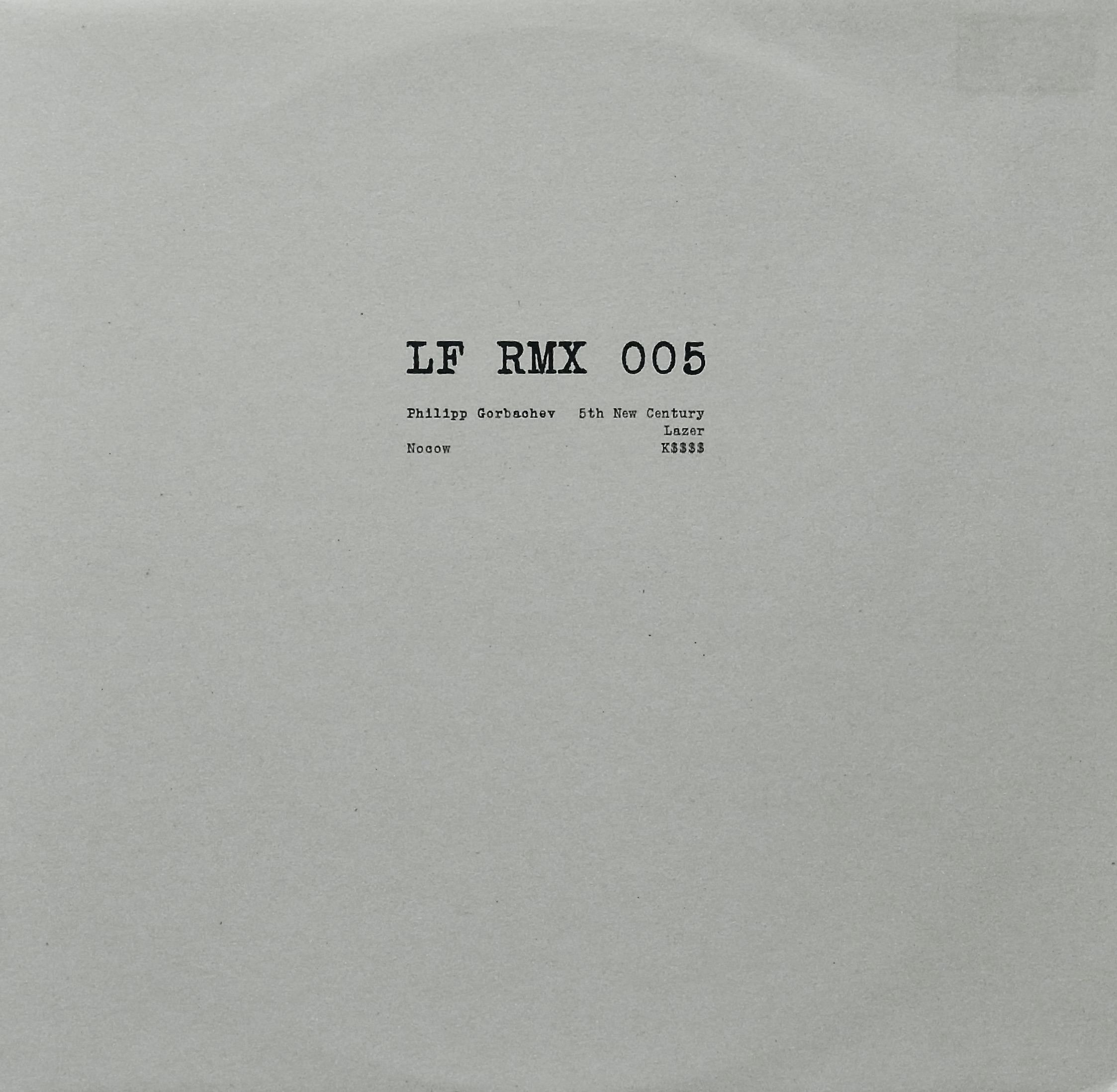 PHILIPP GORBACHEV ・ NOCOW / LF RMX 005