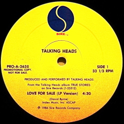 TALKING HEADS / Love For Sale (LP Version)