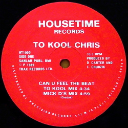 TO KOOL CHRIS / Can You Feel The Beat