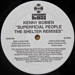 KENNY BOBIEN / Superficial People (The Shelter Remixes)