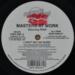 MASTERS AT WORK Featuring INDIA / I Can't Get No Sleep