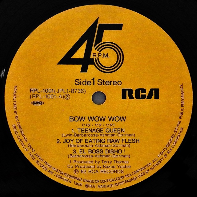BOW WOW WOW / Teenage Queen
