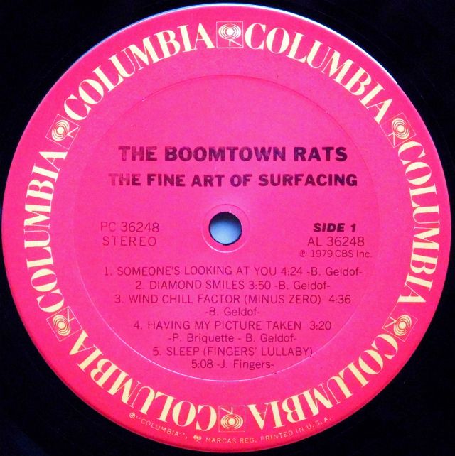 THE BOOMTOWN RATS / The Fine Art Of Surfacing