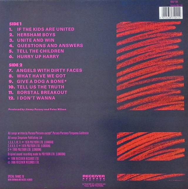 SHAM 69 / Angels With Dirty Faces - The Best Of Sham 69