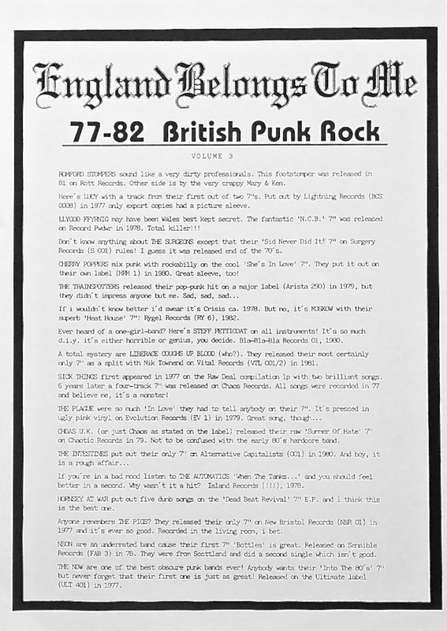 V.A. / England Belongs To Me Vol. 3