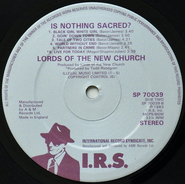 THE LORDS OF THE NEW CHURCH / Is Nothing Sacred?