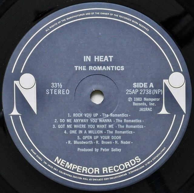 THE ROMANTICS / In Heat