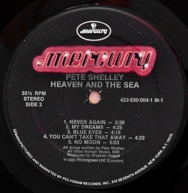 PETE SHELLEY / Heaven And The Sea