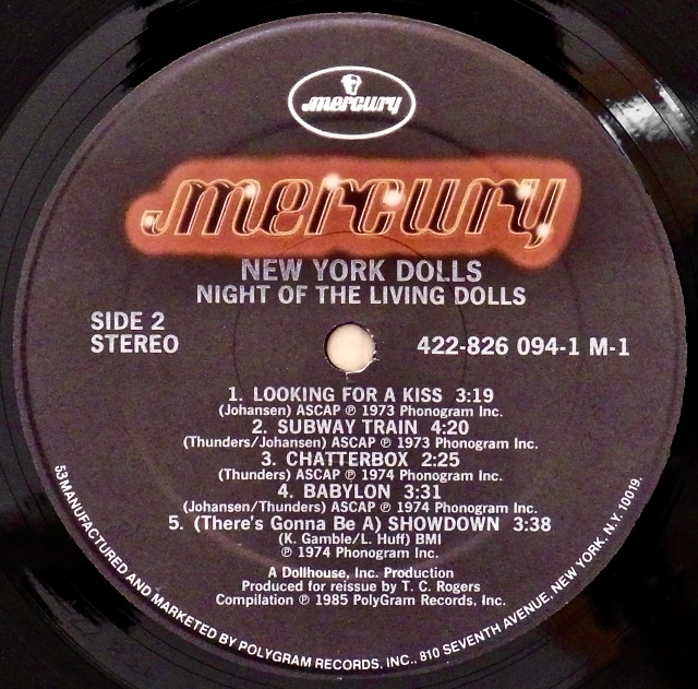 NEW YORK DOLLS / Night Of The Living Dolls