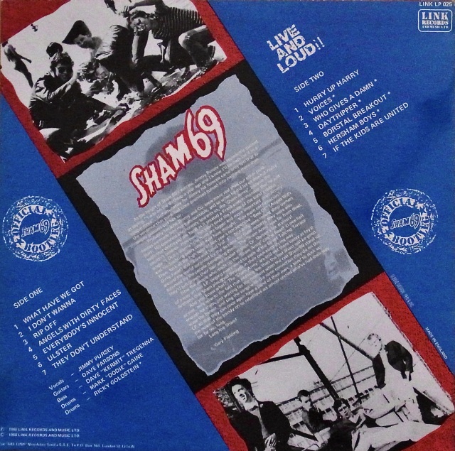 SHAM 69 / Live And Loud!! Volume 2
