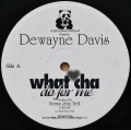 DEWAYNE DAVIS / What Cha Do For Me
