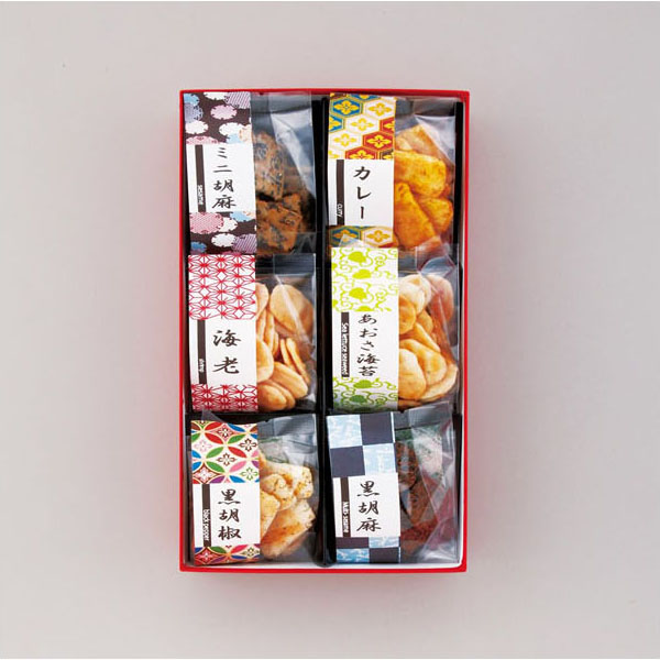 あられ煎 おせんべい6種詰合せ