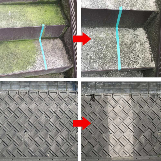 コケ除去抑制剤 コケシラズ施工事例