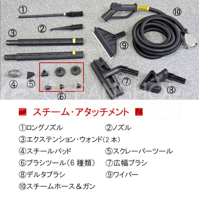 蔵王産業 スピードスチーム SpeedSteam アタッチメント一式