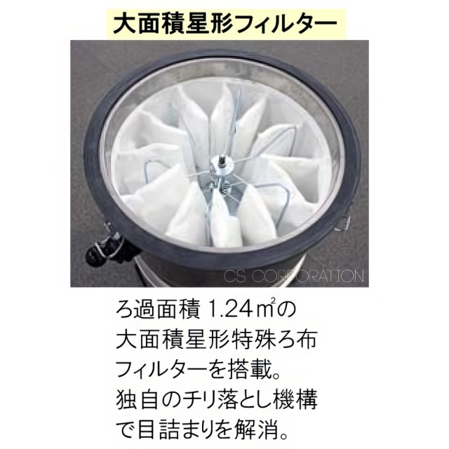 産業用乾湿両用強力バキュームクリーナー　バックマンITR3204