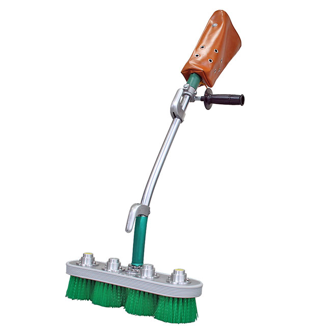 入浴施設の清掃に最適！エタニ防水電動デッキブラシ4型（業務用） 【旧