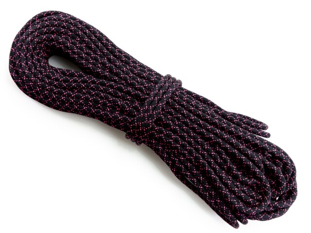 クライミングロープ マスタープロ 8.9mm 50m ピンクxブラック  