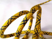 テンドン クライミングロープ アンビション ダブル 8.5mm 50m コンプリートシールド加工 イエロー