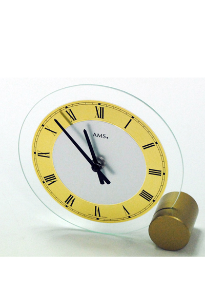 オシャレな置き時計　ゴールド 置き時計 小型 レトロ ゴールド台座 選べる4カラー シンプル