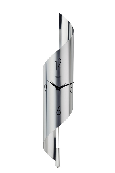 ユニークならせん状デザイン掛時計、お部屋のインテリアに合わせて上質