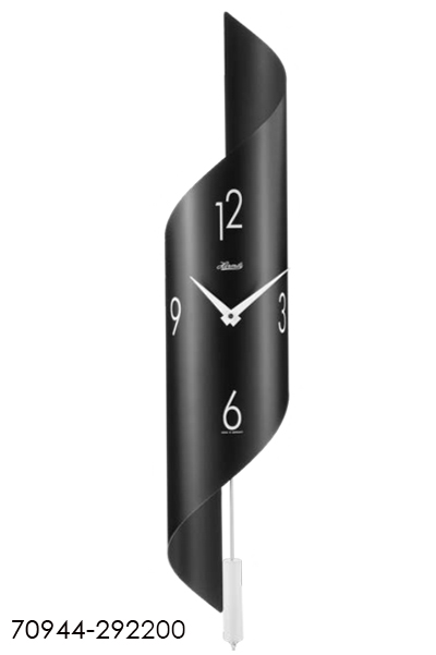 ユニークならせん状デザイン掛時計、お部屋のインテリアに合わせて上質