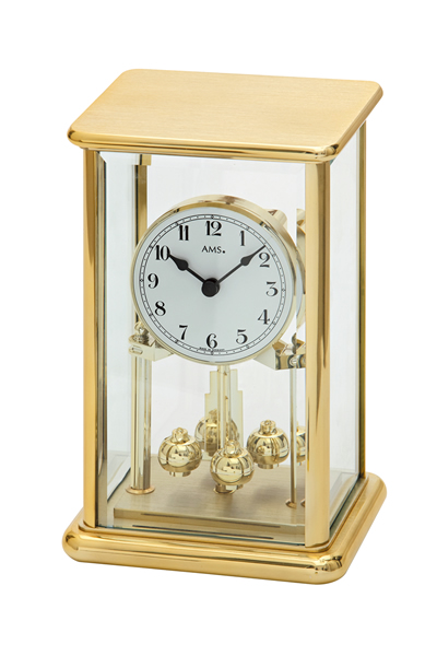 回転振り子スケルトン高級デザイン置き時計。AMS1211